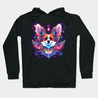 Corgi with Butterfly Wings Hoodie